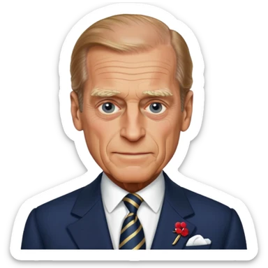 Prince philip sticker