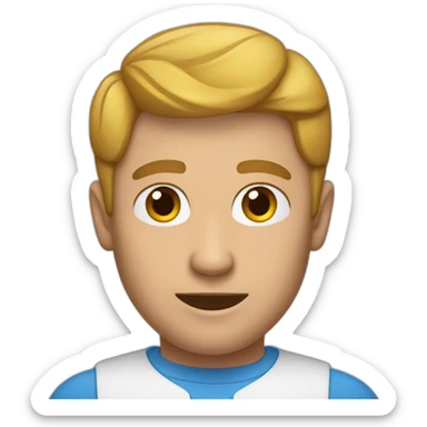 Un homme qui se gratte l'oreille sticker