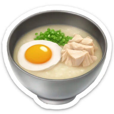 chicken congee sticker