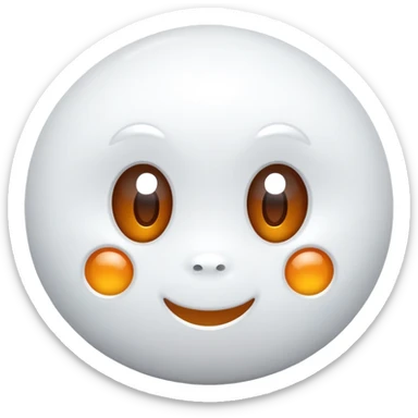 White realistic rattle toy for a baby sticker