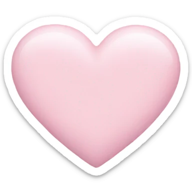 Pastel pink heart sticker