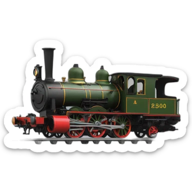 4-4-0 steam locomotive from the uk sticker
