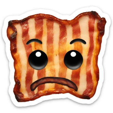 Burnt bacon  sticker