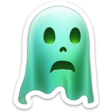 Ghost blu and green sticker