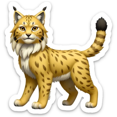 Electric-type Fakémon-Lynx full body sticker