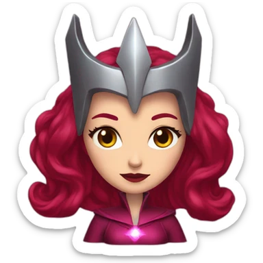 scarlet witch coronet sticker