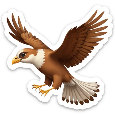 bird flying sticker