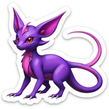 Shiny Salandit-Noivern-Espeon-Hybrid (Full body) sticker