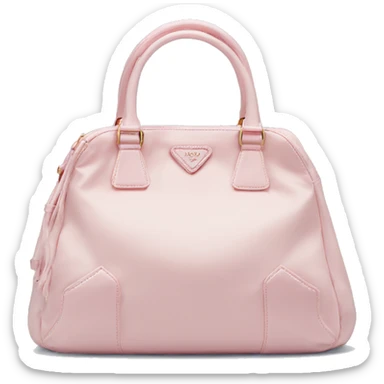 Light pink prada nylon bag small sticker