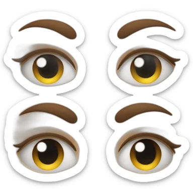 Emoji yeux en cœur sticker