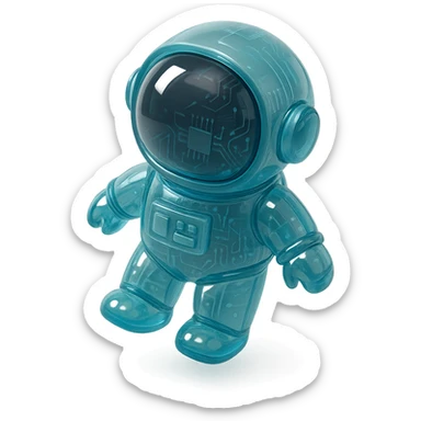 astronaut sticker
