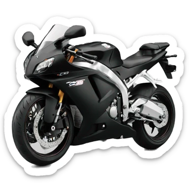 Cbr 600 rr 2003 black mate sticker
