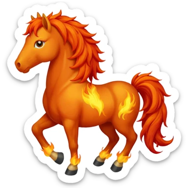 fire horse sticker