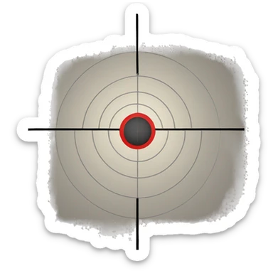 crosshair target sticker