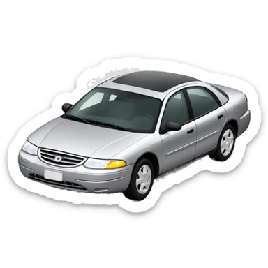mercury sable 1998 car silver sticker