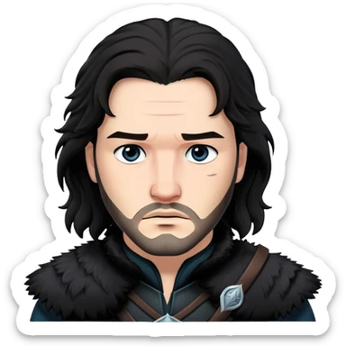 Jon snow sticker