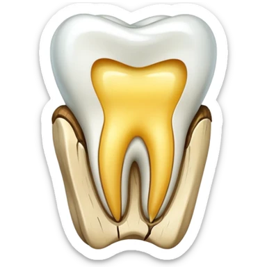 Tooth extracted sticker