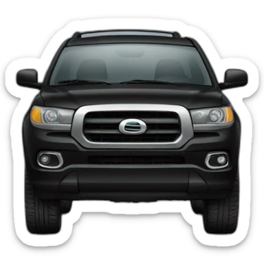 black SUV sticker