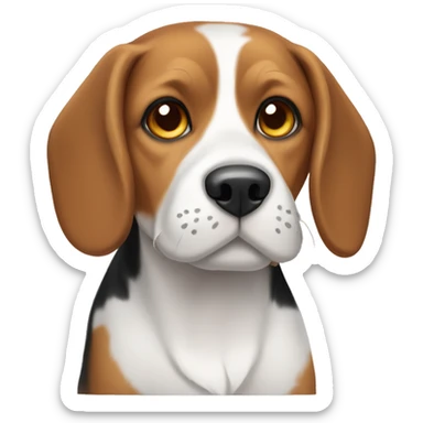 Tricolor beagle  sticker