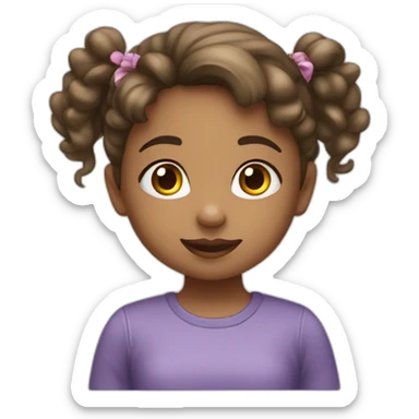 ￼ little girl ￼ sticker