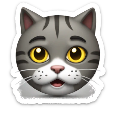 Stalker 2 angry kitty sticker