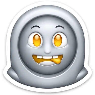 Череп с взрывом на голове sticker