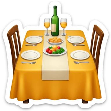 dinner table sticker