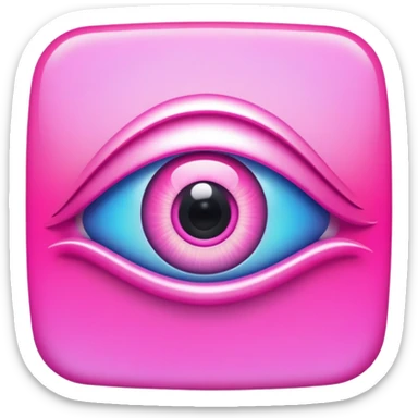 Shades of pink evil eye sticker