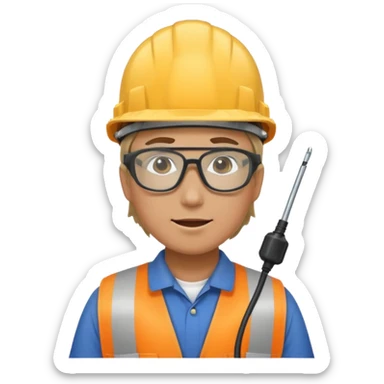 Electricity power employer at work sticker