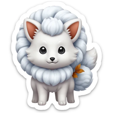 Alolan vulpix (all white) sticker