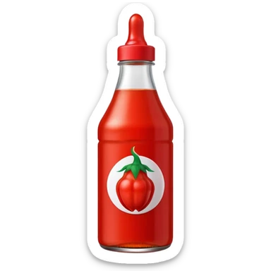 Sriracha bottle sticker