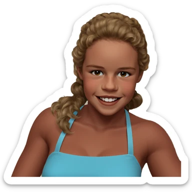 smiling crossdresser indoors meme sticker