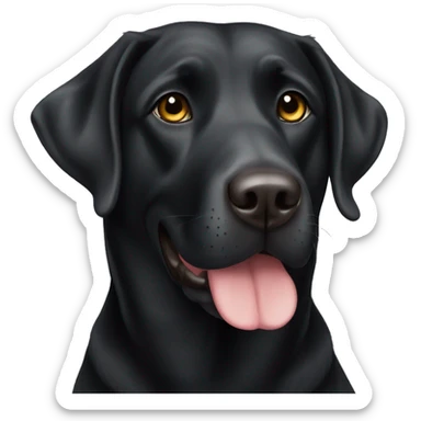English black lab sticker