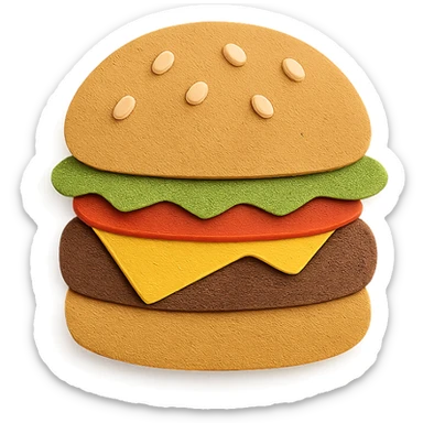 top view of an object in paper craft style sticker