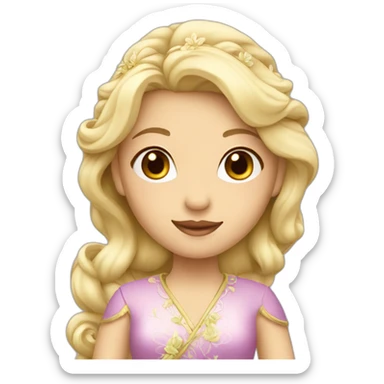 blonde Chinese Jasmine Princess sticker