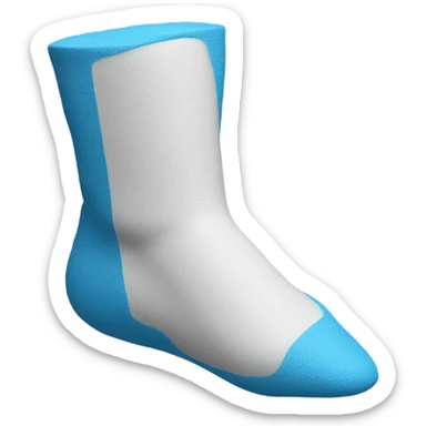Ankle in a blue cast sticker