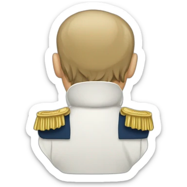 napoleon bonaparte from behind sticker