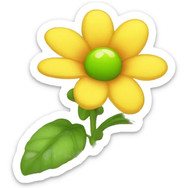 Tangled Sun Drop Flower sticker