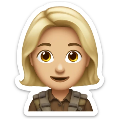 Девушка с темными коричневыми волосами, голубыми глазами , пухлыми губами в черном топе с высоким горлом обнимает черного йоркширского терьера sticker