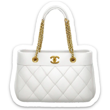 white chanel bag sticker