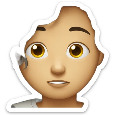 sleepless-tired-disheveled sticker