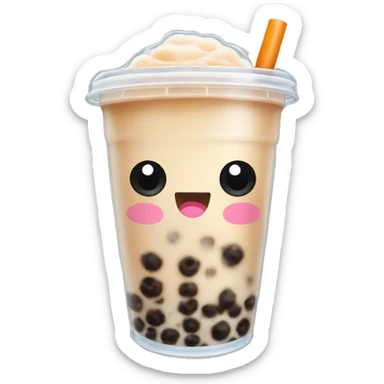 Bubble tea sticker