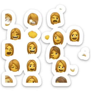 Chica con humo  sticker