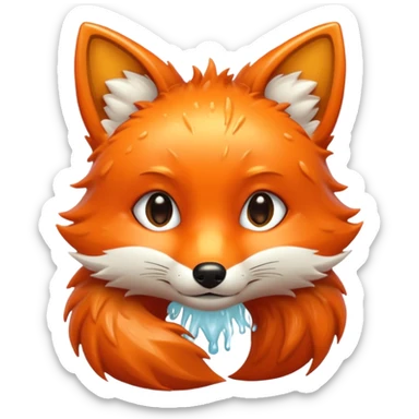 wet fox sticker