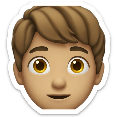 Boy wondering sticker