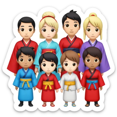 People who like Japanese animation characters sticker