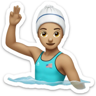 artistic swimming sticker