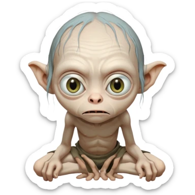 gollum from lord of the rings sticker