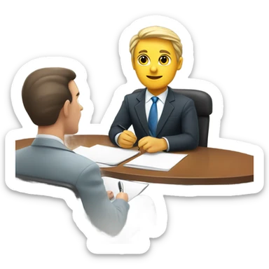interview in company sticker