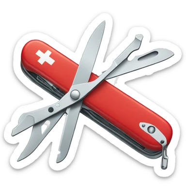 swiss army knife sticker